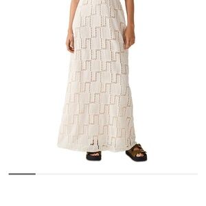 ba&sh Cream Maxi Skirt